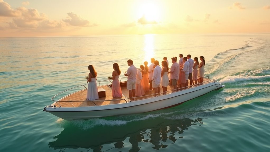 memorial ceremony at sea