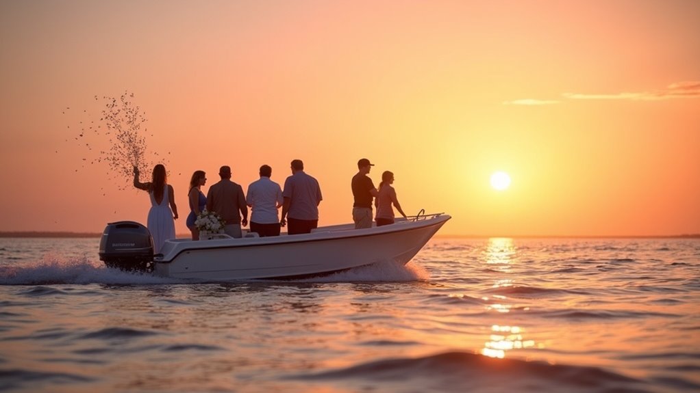 memorial service at sea