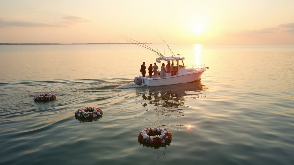 memorial service at sea