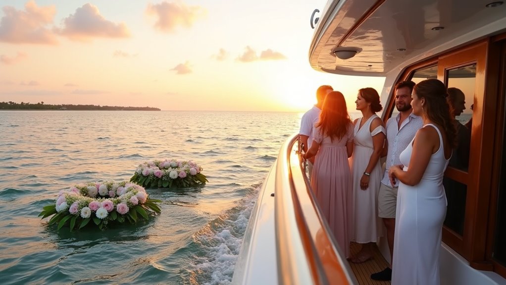 memorial service at sea