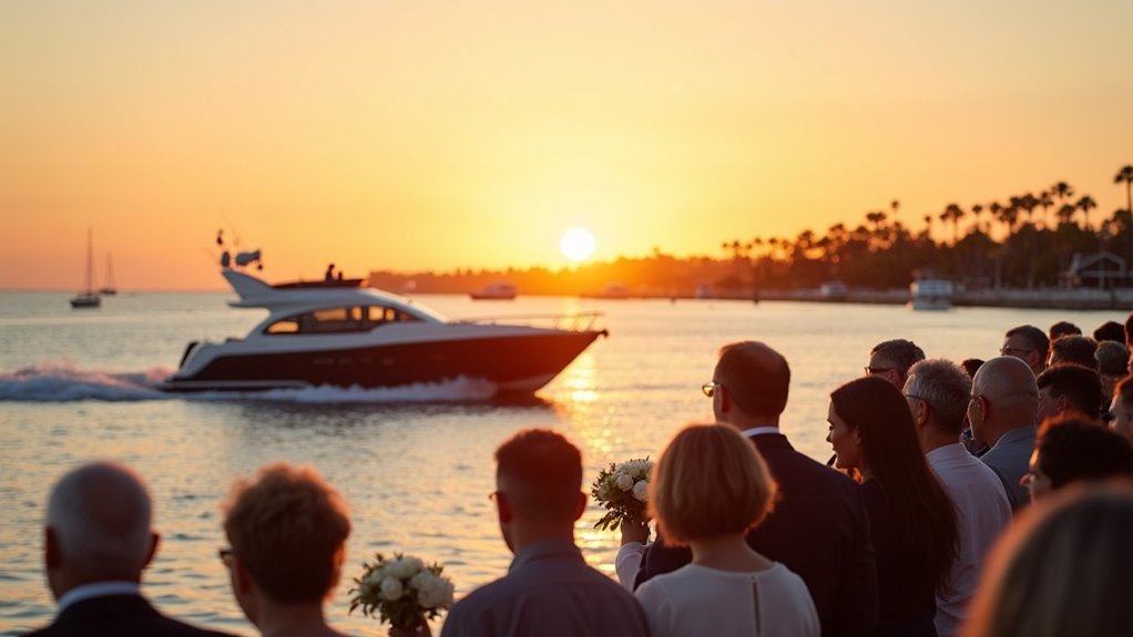 memorial service at sea